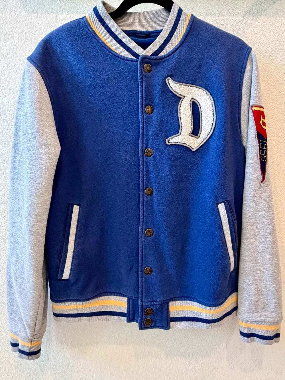 Y2K Disneyland Resort Varsity Jacket 55 1955 Letterman Blue Gray